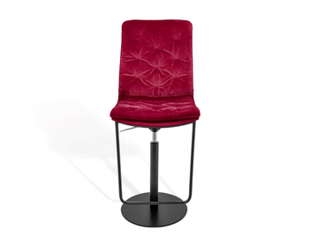 ARVA STITCH - High tufted stool with back by KFF - view 2