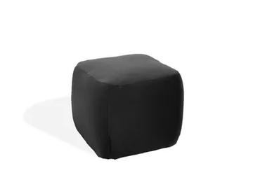 FAYE LOUNGE - Upholstered stool with intergrated coasters by KFF - view 2