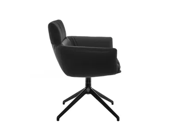 FAYE - Side chair with armrests and 4-leg-star-frame SL by KFF - view 2