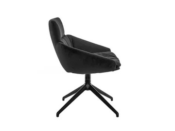 FAYE - Side chair with low armrests 4-leg-star-frame SL by KFF - view 2
