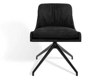 YOUMA CASUAL - Swivel upholstered trestle-based chair by KFF - view 3
