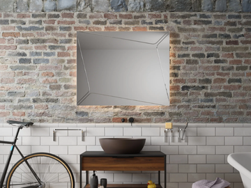 GRAFFI - Rectangular mirror with integrated lighting by KOH-I-NOOR - view 2