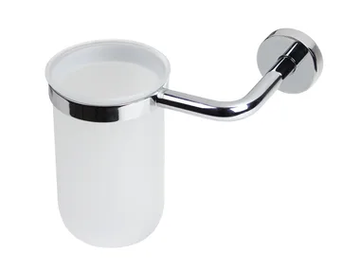 TITO - Wall-mounted etched glass toothbrush holder by KOH-I-NOOR - view 2