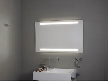 SUPERIORE E INFERIORE LED - Bathroom mirror with integrated lighting by KOH-I-NOOR - view 2
