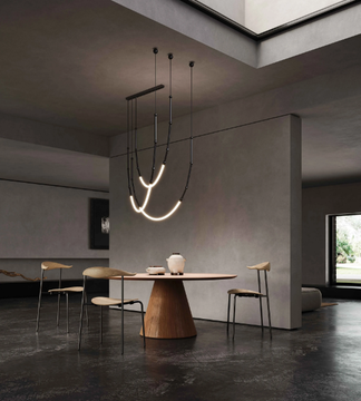 LEDA - LED aluminium chandelier by Karman - view 3