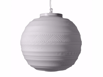 BRAILLE - Satin glass pendant lamp by Karman - view 3