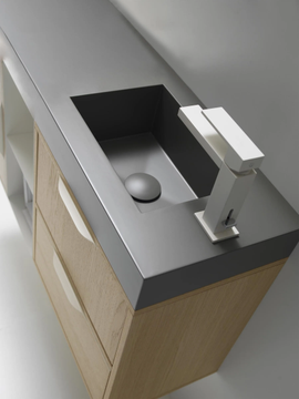 MUTEVOLE 03 - Wall-mounted vanity unit with drawers by Karol - view 3