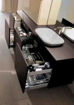 URBAN CHIC 05 - Wall-mounted vanity unit with doors by Karol - view 3