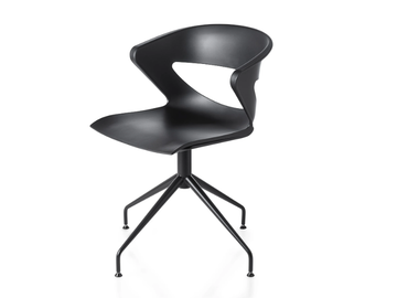 KICCA - Swivel trestle-based chair open back by Kastel - view 3