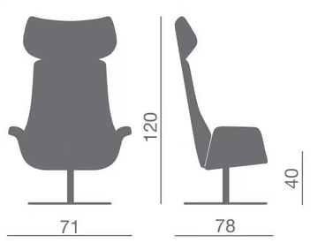 KRITERIA - Leather armchair with headrest by Kastel - view 3