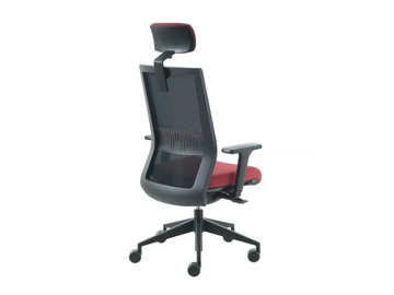 KARMA - Office chair with headrest with 5-Spoke base by Kastel - view 3