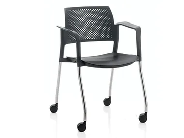 KYOS - Reception chair with castors with linking device by Kastel - view 2
