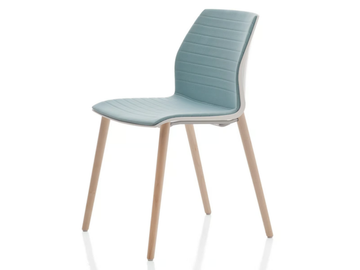 KALEA - Stackable leather chair by Kastel - view 2