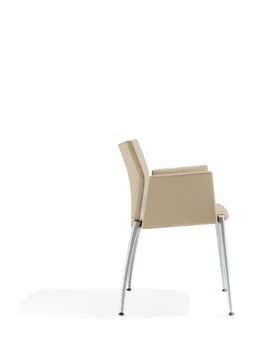 KALLA - Fabric chair with armrests by Kastel - view 3