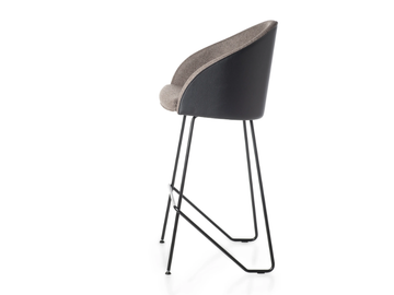 KAMEO - High fabric stool with footrest by Kastel - view 3
