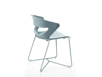 KICCA - Sled base polypropylene chair with linking device by Kastel - view 3