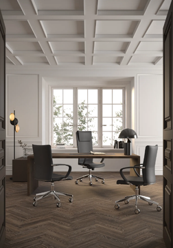 KING - Height-adjustable office chair with armrests by Kastel - view 3