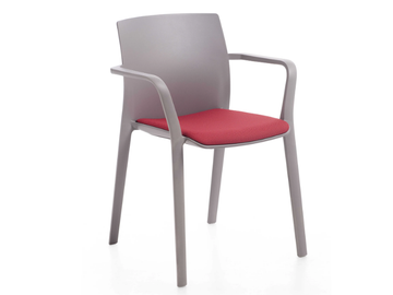 KLIA - Stackable polypropylene chair with armrests by Kastel - view 2