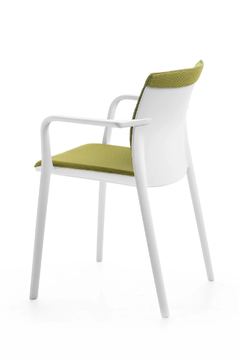 KLIA - Stackable polypropylene chair with armrests by Kastel - view 3