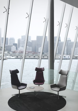 KRITERIA - Trestle-based high-back armchair by Kastel - view 3