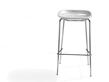 KLOU - High stool with footrest by Kastel - view 3
