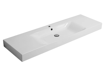 CENTO 3535/3550 - Countertop/wall-mounted porcelain washbasin by Kerasan - view 2
