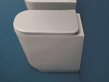 TRIBECA 5118 - Floor mounted back to wall ceramic toilet by Kerasan - view 2
