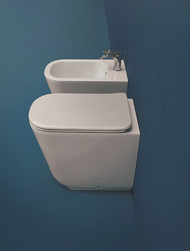 TRIBECA 5120 - Floor mounted back to wall ceramic bidet by Kerasan - view 3