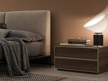 CORNICE - Rectangular wooden bedside table with drawers by Kico - view 2
