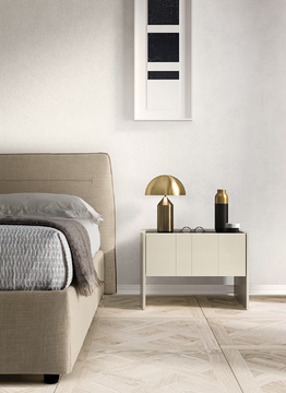 GOLD - Rectangular wooden bedside table with drawers by Kico - view 3