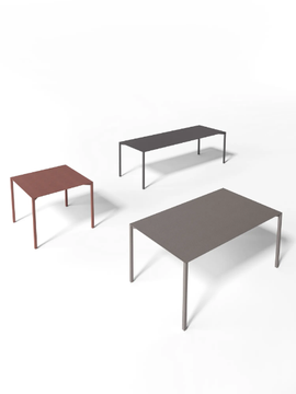 IRON - Rectangular metal dining table by Kico - view 3