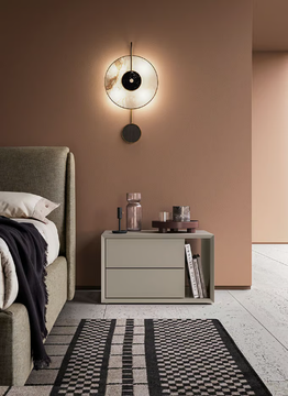 LIBRARY - Rectangular wooden bedside table with drawers by Kico - view 3
