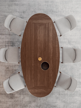MOOR - Oval wooden dining table by Kico - view 3