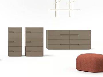 TAPE - Wooden chest of drawers with integrated handles by Kico - view 2