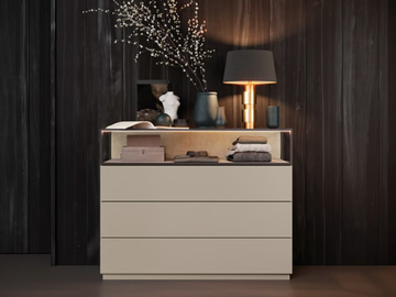 TECA - Wooden chest of drawers with integrated handles by Kico - view 2