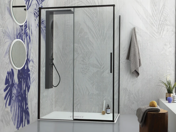 GLX6 - Corner shower cabin with sliding door by Kinedo - view 2