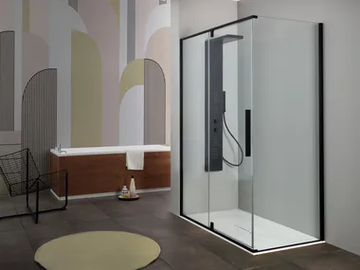 GLX6 - Corner shower cabin with pivot door by Kinedo - view 2