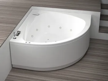 LIFE - Hydromassage corner bathtub by Kinedo - view 2