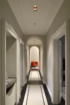 DOWN IN-LINE 80 - Recessed LED square aluminium spotlight by Kreon - view 3