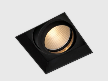 DOWN IN-LINE 165 - LED square aluminium spotlight by Kreon - view 2