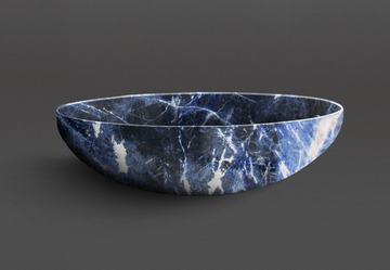 BOWL 10 - Countertop oval marble washbasin by Kreoo - view 3