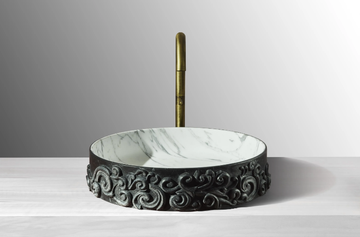 DAME BOWL - Round marble washbasin by Kreoo - view 3