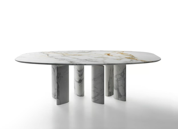 ELLENICO - Oval marble table by Kreoo - view 3