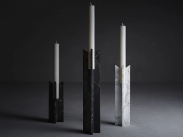 TRINITY - Marble candle holder by Kreoo - view 2