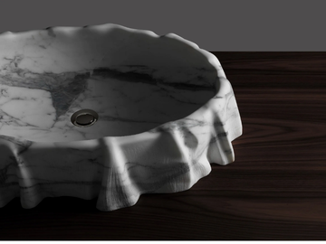NAMI - Countertop marble washbasin by Kreoo - view 2