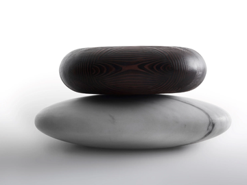 PAVÈ STONE - Marble and larch seat by Kreoo - view 2