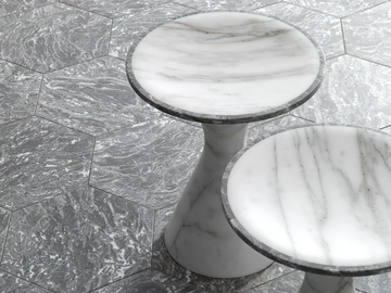 PEDINA - Marble stool by Kreoo - view 2
