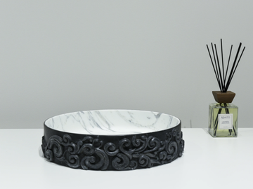 DAME BOWL - Round marble washbasin by Kreoo - view 2