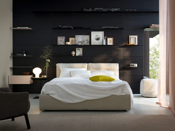 BOMBOSOFT - Upholstered fabric storage bed by Kristalia - view 2
