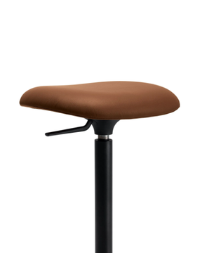 PILAT - Leather stool with footrest height-adjustable by Kristalia - view 3